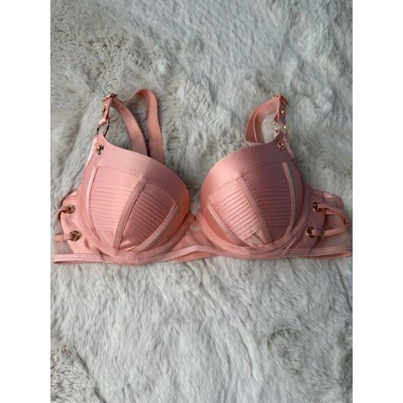 Honey Birdette JERRY🩷 Pink 2 Piece Set 32B Bra & Medium Brief - Picture 3 of 8